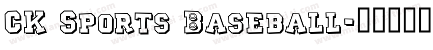 CK Sports Baseball字体转换